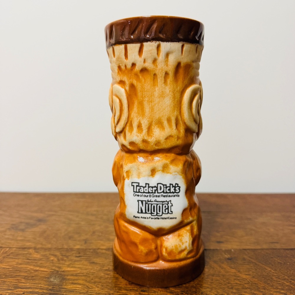 Lot of 2 Trader Dick's Nugget Casino Tiki Mugs Reno Nevada Vintage Barware - Picture 7 of 16